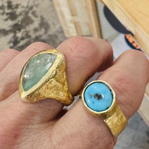 Bullseye Bisbee Turquoise Ring