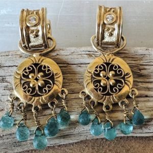 Allure Gold & Apatite Transformation Earrings