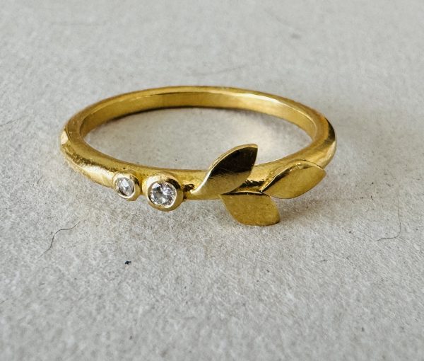 め*な様 DEAL DESIGN LEAF FLAME RING23号 New Leaf Ring | Esmeralda Design Studios