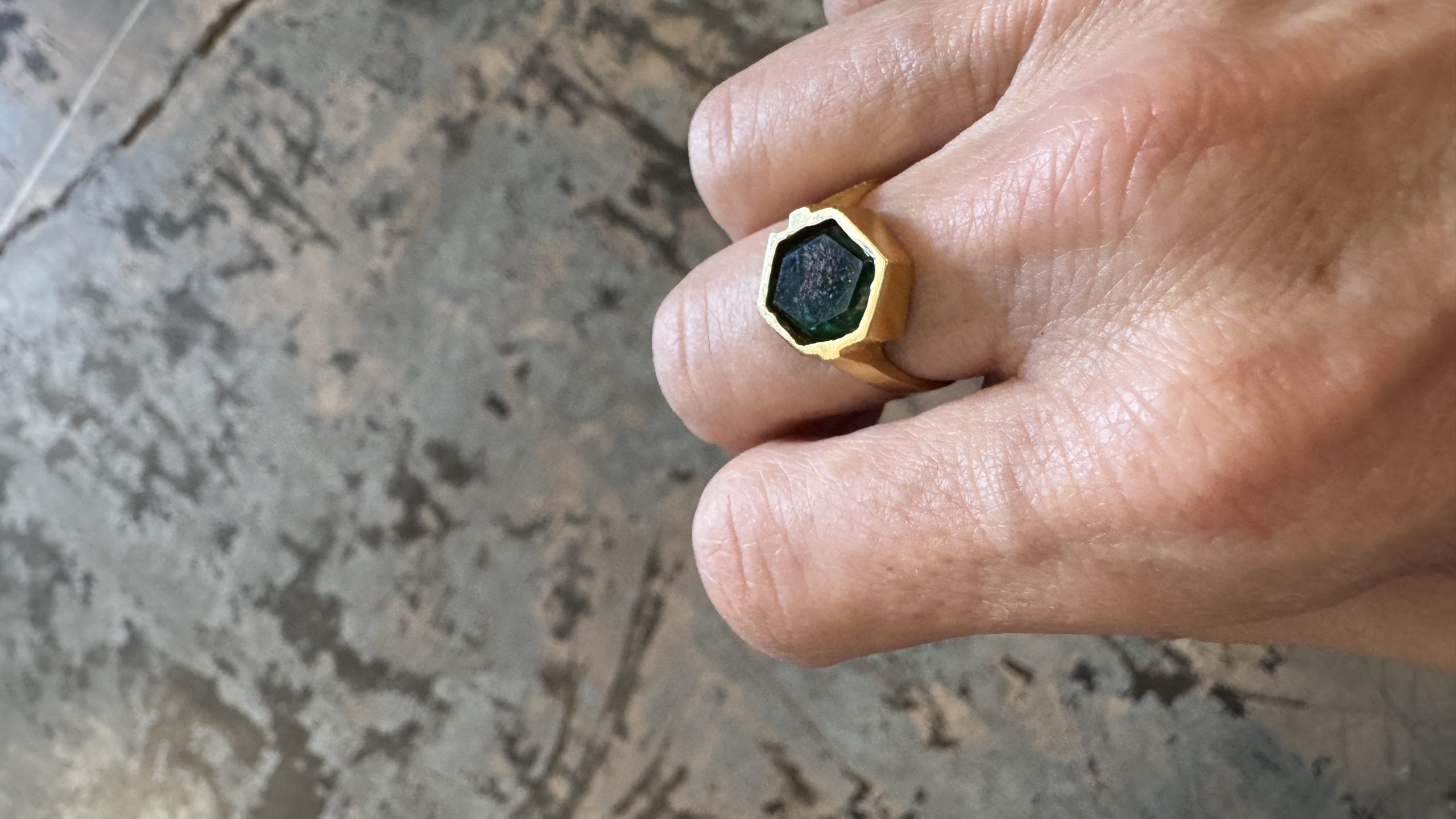 Intrigue Emerald Ring size 8 - Image 3