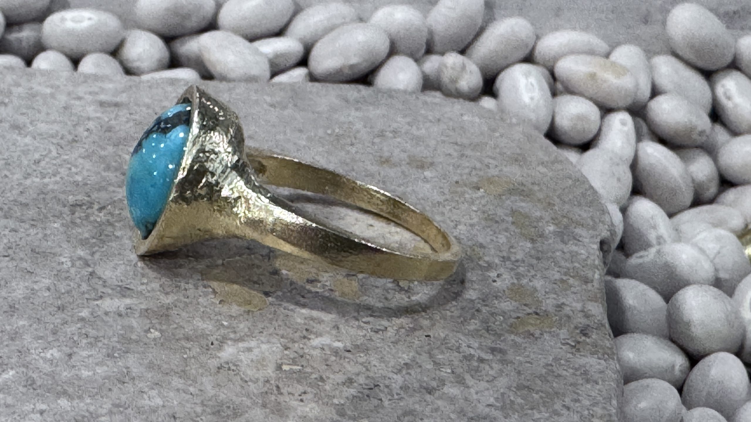Go West Bisbee Turquoise Ring size 7 - Image 5