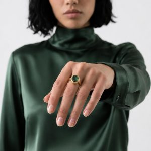 Nebula Emerald Ring size 8
