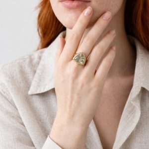 Trinity Citrine Ring size 7