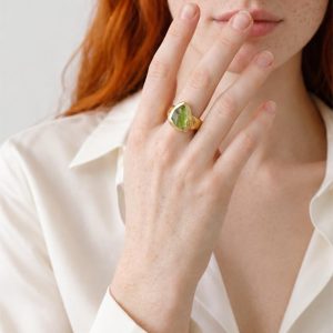 Just Be Peridot Ring size 6.5