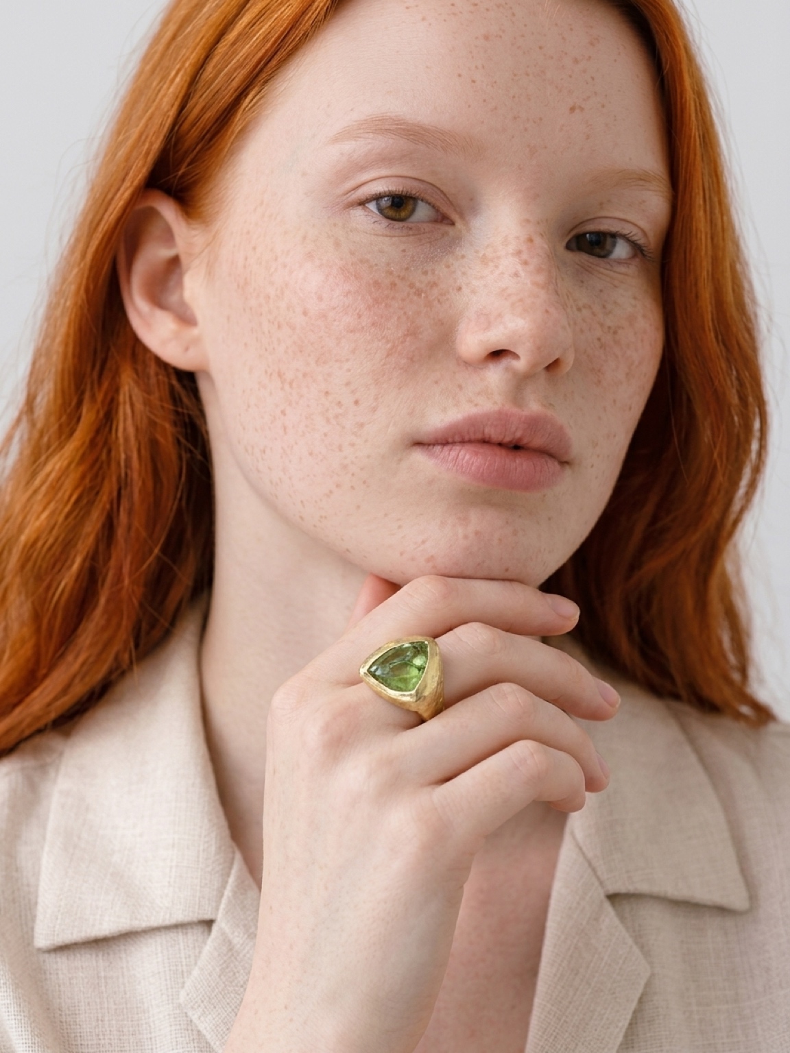 Balance Peridot Ring size 6.5